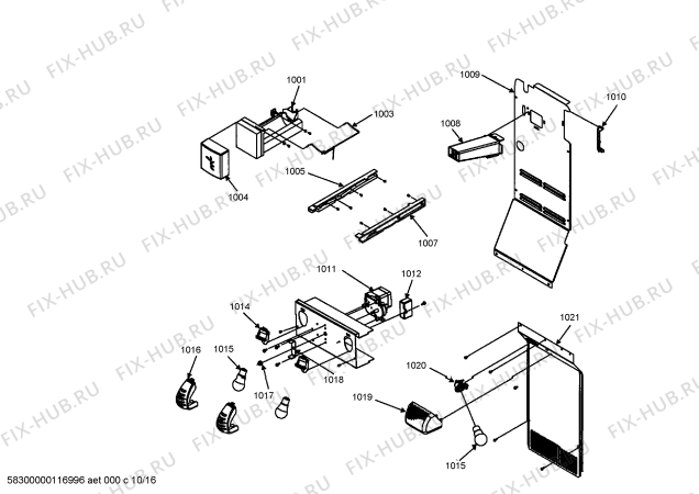 Схема №7 RS495310 с изображением Петля двери для холодильника Bosch 00612353