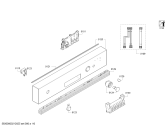 Схема №2 JS04IN50C с изображением Передняя панель для посудомойки Bosch 11027840