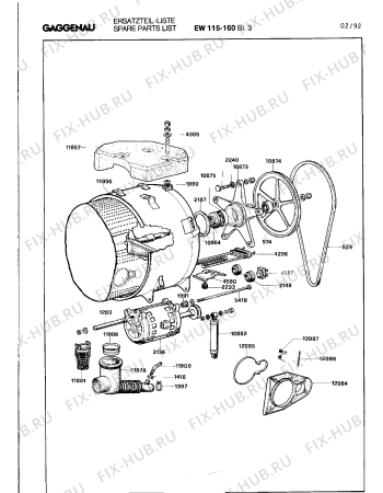 Схема №4 EW115160 с изображением Контейнер для стиральной машины Bosch 00233420