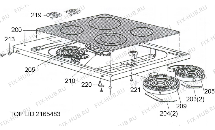 Взрыв-схема вытяжки Gorenje VLC twin A137Z65A NO   -White FS 60 (900000333, A137Z65A) - Схема узла 02