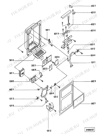 Схема №2 3XARG486WP00 ARG 486/WP с изображением Декоративная панель для холодильника Whirlpool 481944229877
