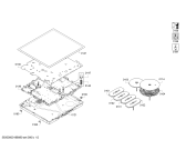 Схема №1 PXE645FC1E с изображением Стеклокерамика для плиты (духовки) Bosch 00773043