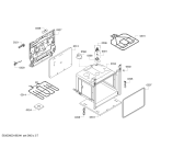 Схема №3 HSL402KSC с изображением Цоколь для духового шкафа Bosch 00236569