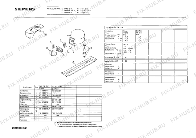 Схема №2 KI1748 с изображением Внутренняя дверь для холодильной камеры Siemens 00200144