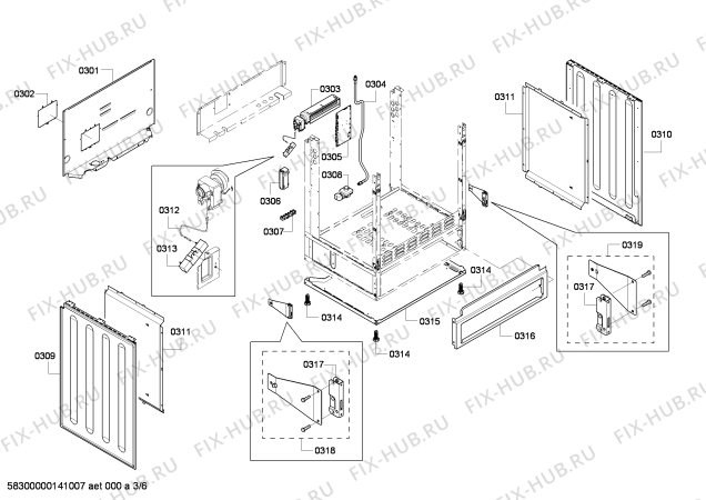 Схема №2 HDI7032U с изображением Провод для духового шкафа Bosch 00648519