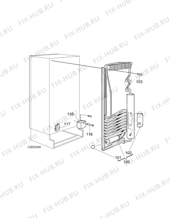 Взрыв-схема холодильника Sibir (N Sr) V170KE - Схема узла C20 Cold, User manual E