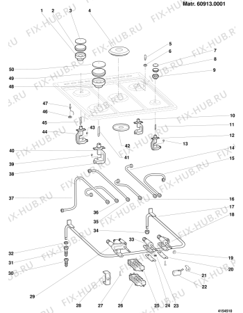 Схема №1 KG8414XESI (F011949) с изображением Поверхность для плиты (духовки) Indesit C00050912