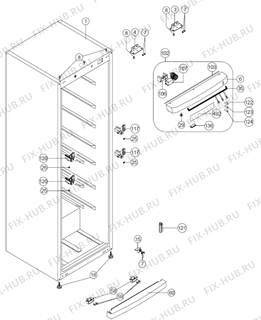 Схема №1 F81851 (394805, ZOS29664) с изображением Всякое для холодильника Gorenje 404299