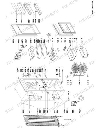 Схема №1 ART 870 GK с изображением Дверь для холодильника Whirlpool 481010485461