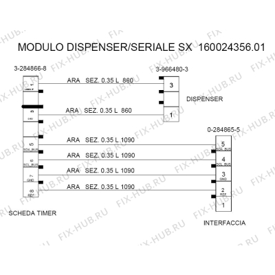 Кабель для электропосудомоечной машины Indesit C00277440 в гипермаркете Fix-Hub