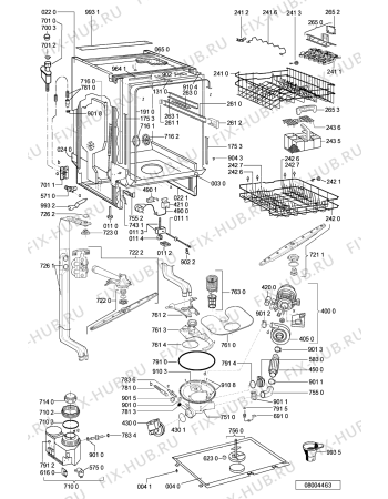 Схема №2 ADP 7514 WH с изображением Микромодуль для электропосудомоечной машины Whirlpool 481221479723