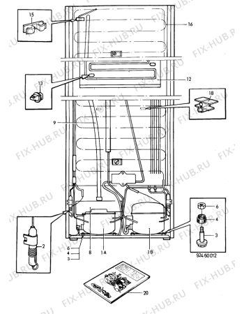 Взрыв-схема холодильника Electrolux TR1238 - Схема узла C10 Cold, users manual