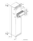 Схема №1 SKE81211AF с изображением Корпусная деталь для холодильной камеры Aeg 2231093689