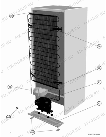 Взрыв-схема холодильника Zanussi ZRC324WO1 - Схема узла Cooling system 017