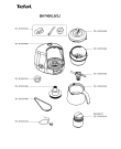 Схема №1 BH7400L0/3J с изображением Запчасть для детских весов и аксессуаров Tefal TS-07009350