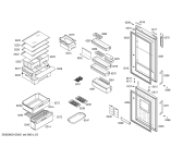 Схема №2 KGN57P71NE с изображением Дверь для холодильника Bosch 00247209