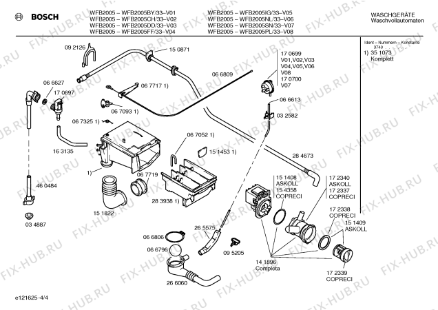 Взрыв-схема стиральной машины Bosch WFB2005PL BOSCH WFB2005 - Схема узла 04