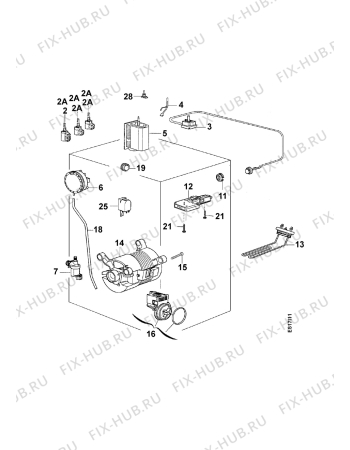 Взрыв-схема стиральной машины Zanussi TL1093V - Схема узла Electrical equipment