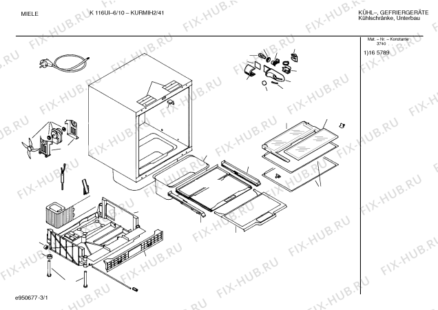 Схема №1 KULMIF2 K115UI-6/10 с изображением Поднос для холодильной камеры Bosch 00359090