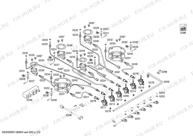 Схема №2 T2884S0EU Neff с изображением Соединительный кабель для духового шкафа Bosch 00427735