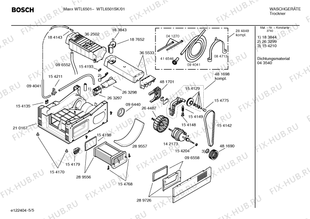 Схема №2 WTL6501SK Maxx WTL6501 с изображением Инструкция по установке и эксплуатации для сушильной машины Bosch 00585793