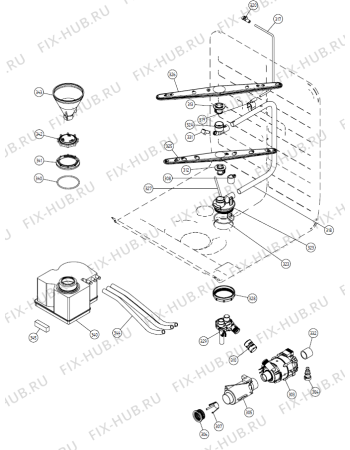 Схема №1 D3234 FI NO   -Titanium FI (180030, DW20.3) с изображением Панель управления для посудомойки Gorenje 235714