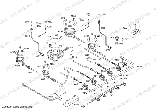 Схема №2 PCL755MEU с изображением Варочная панель для плиты (духовки) Bosch 00477008