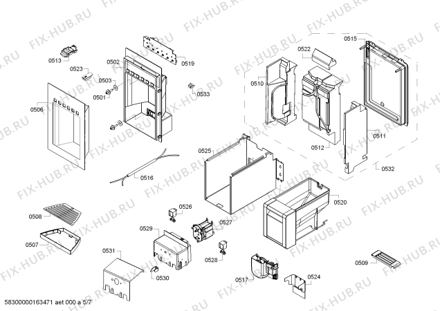 Схема №1 T18ID800LP с изображением Дверь для холодильника Bosch 00711802