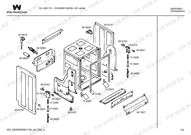 Взрыв-схема посудомоечной машины Hiemark 3VIHMW1GB 02-200170 - Схема узла 02