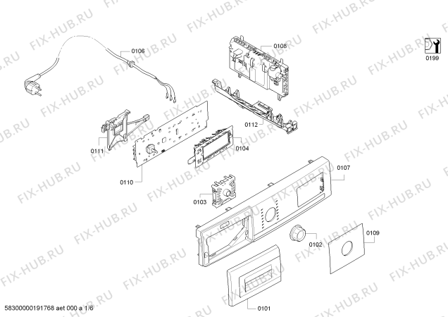 Схема №3 WTG865H2UC 800 Series с изображением Крышка для электросушки Bosch 11004376