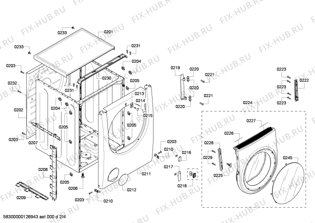 Взрыв-схема сушильной машины Bosch WTMC552SUC Nexxt 500 plus Series - Схема узла 02