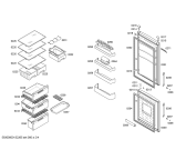 Схема №1 KGN36X50 с изображением Дверь морозильной камеры для холодильной камеры Bosch 00680516