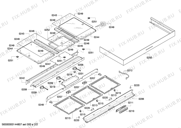 Взрыв-схема комплектующей Gaggenau AW400120 - Схема узла 02