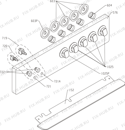 Взрыв-схема плиты (духовки) Junex GS554WB (294555, P23A1-26VT) - Схема узла 04