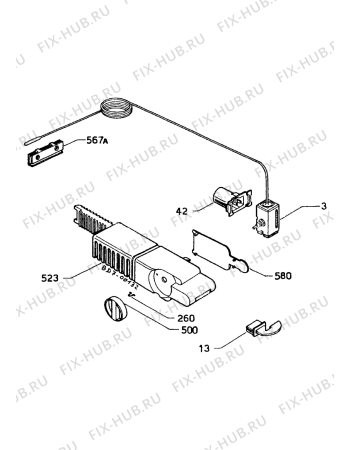 Взрыв-схема холодильника Zanussi Z19/4D - Схема узла Electrical equipment