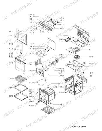 Схема №1 BLV 8202/ES с изображением Дверца для электропечи Whirlpool 481010410190