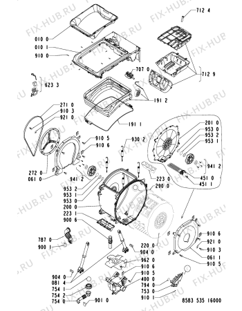 Схема №2 WAT 9358 ED с изображением Запчасть Whirlpool 481241868174