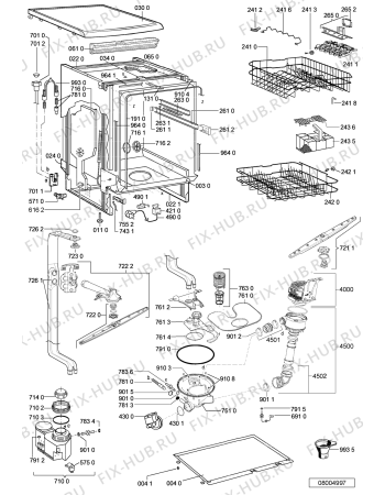 Схема №1 ADP 6600 WH с изображением Панель для посудомойки Whirlpool 481245373071
