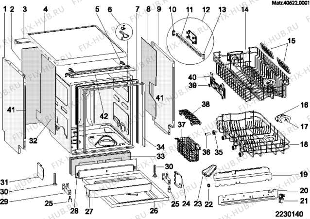Схема №2 LD44EU (F030415) с изображением Сенсорная панель для посудомоечной машины Indesit C00114070
