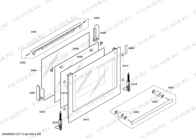Схема №1 HBN540551A с изображением Панель управления для плиты (духовки) Bosch 00665325