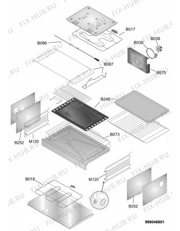 Схема №2 ACM 244/IX с изображением Держатель для плиты (духовки) Whirlpool 482000018913