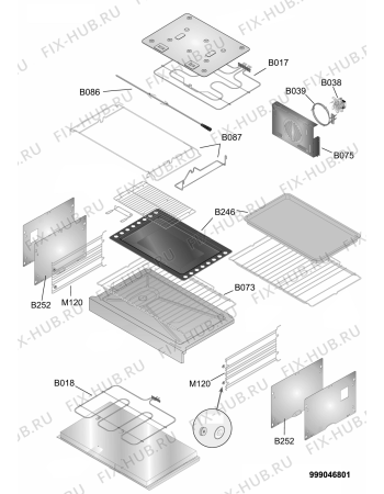 Схема №2 ACM 404/1 с изображением Обшивка для электропечи Whirlpool 482000018609