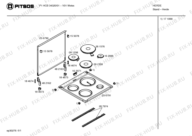 Схема №3 P1HSB21321 с изображением Ручка конфорки для электропечи Bosch 00416590