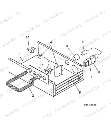 Взрыв-схема холодильника Electrolux CAL61.205 - Схема узла Section 2