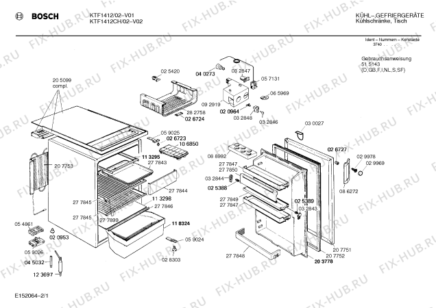 Схема №1 KT14N 00 с изображением Внешняя дверь для холодильника Bosch 00207751