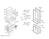 Схема №2 KGP36390 с изображением Дверь для холодильной камеры Bosch 00241144