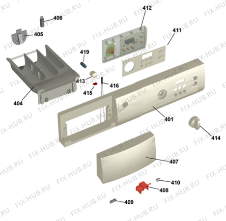 Взрыв-схема стиральной машины Gorenje W6441 CE   -Silver (900003332, WM50EU) - Схема узла 04