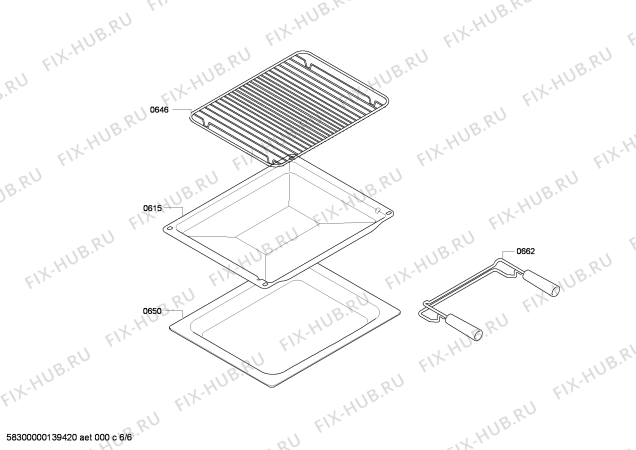 Взрыв-схема плиты (духовки) Bosch HBC84K553A - Схема узла 06