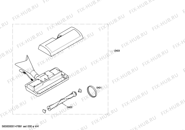 Схема №2 BHS4N4 flexa с изображением Соединительный кабель для пылесоса Bosch 00651137