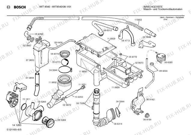 Схема №2 WFT6030DC WFT6030 с изображением Инструкция по эксплуатации для стиралки Bosch 00516797